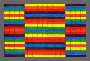 Triptych Listrado, 2009 (acrílico a bordo)